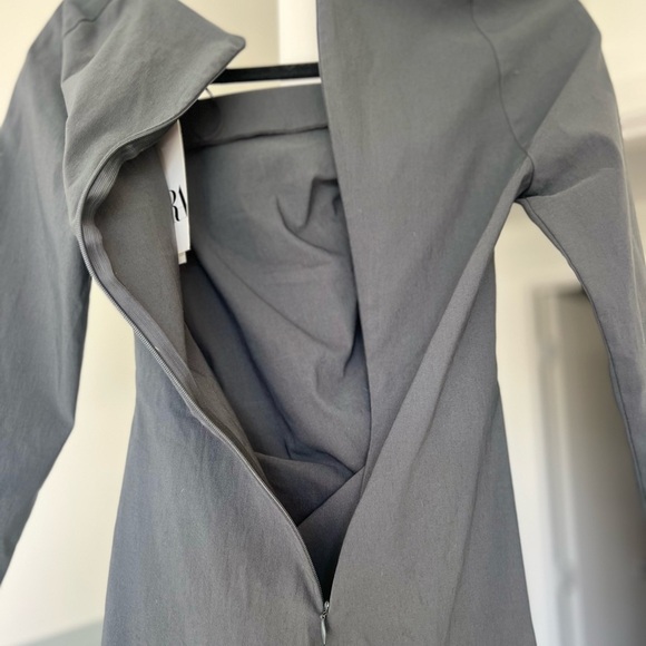 Zara Charcoal Long-Sleeve Dress - Picture 6 of 7